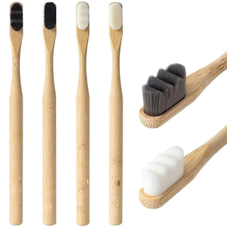 BAMBOO BRUSH 20,000 NANO BRISTLES ROUND HANDLE 1 PC