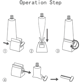 TOOTHPASTE DISPENSER, ROLLING TOOTHPASTE HOLDER