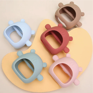 BABY TEETHER TOY, ANTI-DROP SILICONE BABY TEETHER